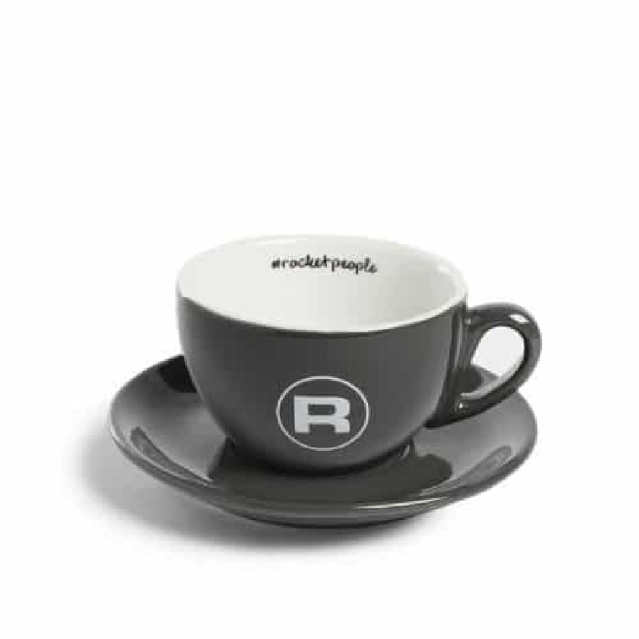 Accessoires Casa Barista Cappuccinokopjes | Rocket People Kopjes Cappuccino Xl Grijs (6St)