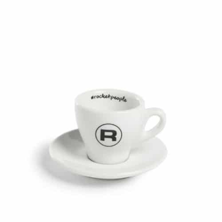 Accessoires Casa Barista Cappuccinokopjes | Rocket People Kopjes Espresso Wit (6St)